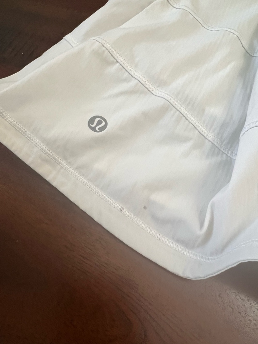 Lululemon Pace Rival Skirt White Size 4 Tall 15” Tennis Golf Athletic Skort Line - Picture 4 of 6